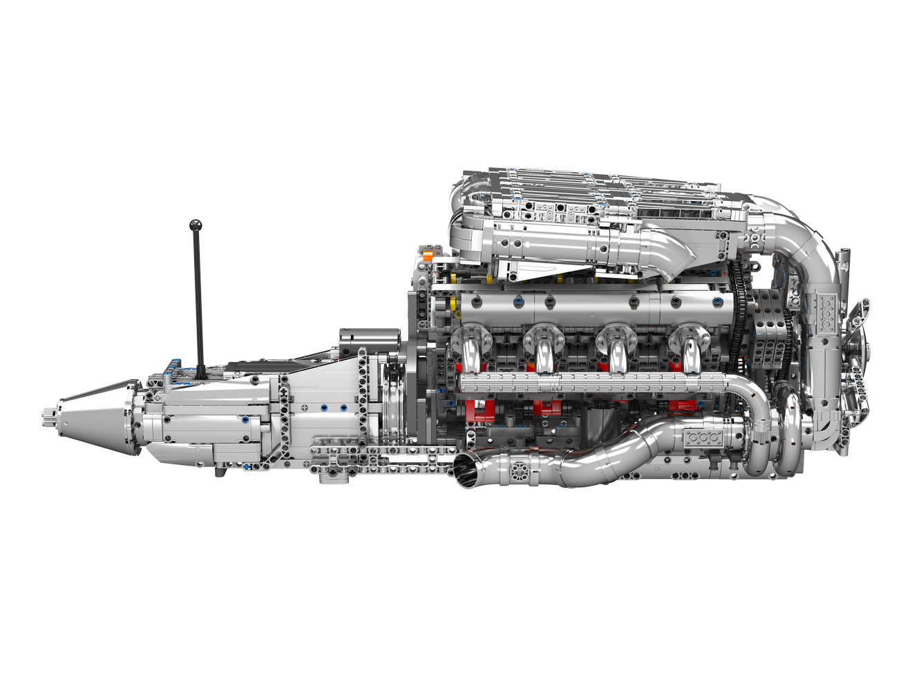 Mould King 10168 Motorized Hypercar W16 Engine & Gearbox Building Toy Set | 2899 PCS