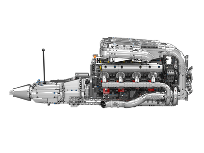 Mould King 10168 Motorized Hypercar W16 Engine & Gearbox Building Toy Set | 2899 PCS