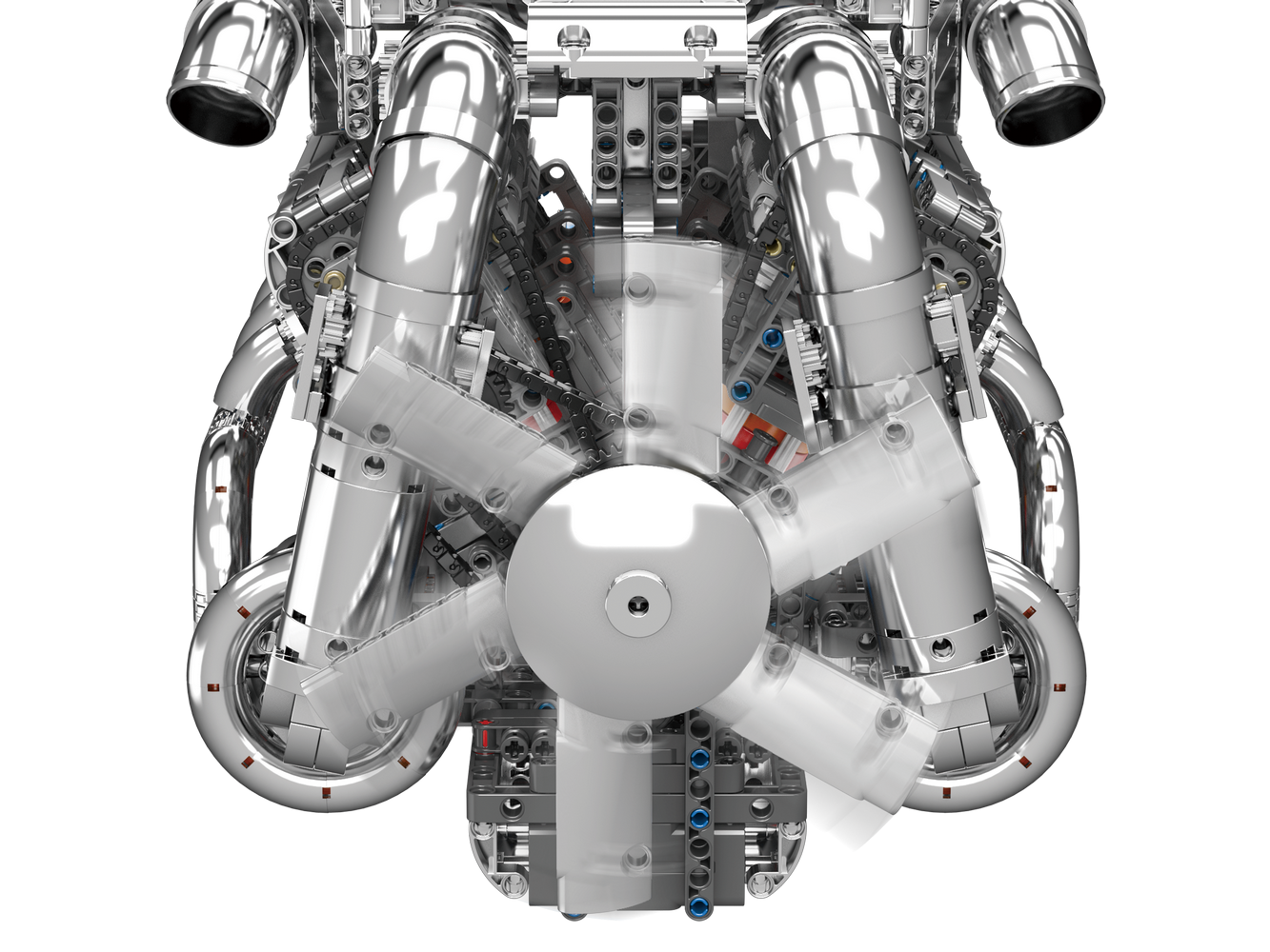 Mould King 10168 Motorized Hypercar W16 Engine & Gearbox Building Toy Set | 2899 PCS