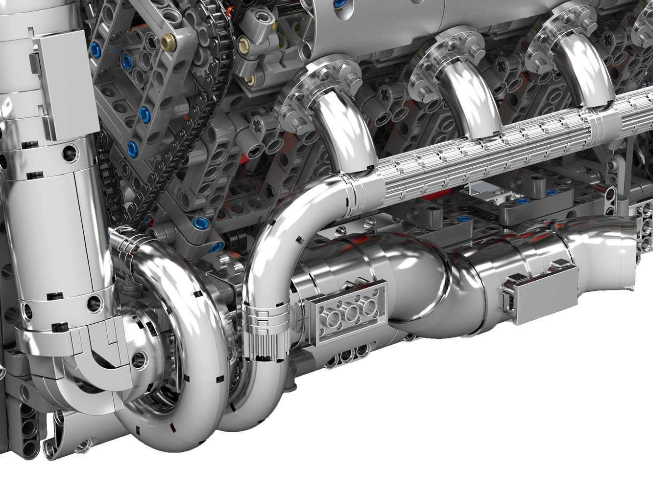 Mould King 10168 Motorized Hypercar W16 Engine & Gearbox Building Toy Set | 2899 PCS