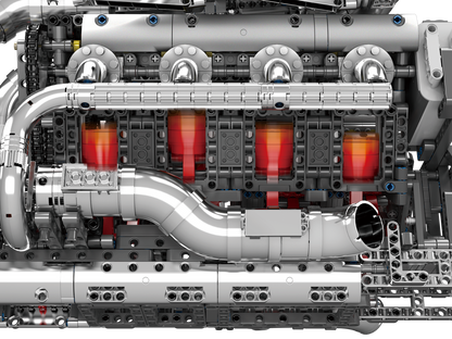 Mould King 10168 Motorized Hypercar W16 Engine & Gearbox Building Toy Set | 2899 PCS