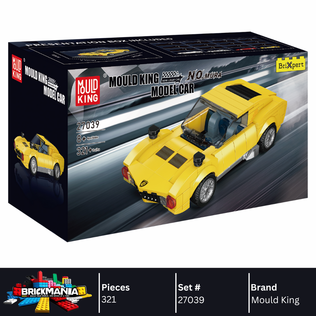 Mould King 27039 Italian Bull Miura Car Model Building Toy Set | 321 PCS