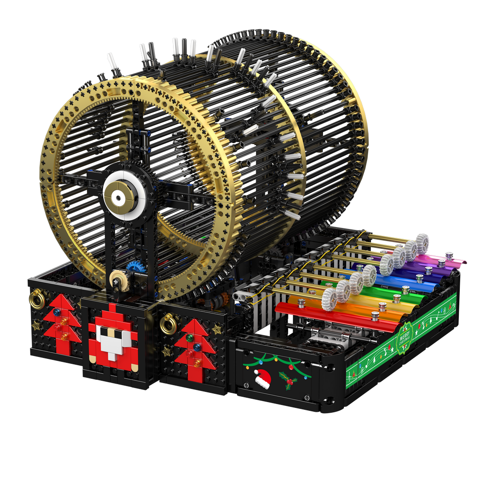 Mould King 10170 Rotating Drum Melody Music Box Building Toy Set | 2344 PCS