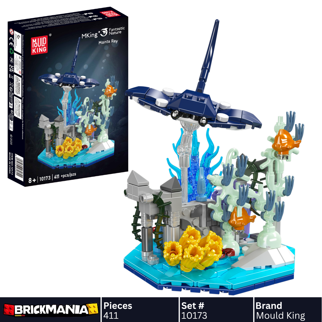 Mould King 10173 Manta Ray Coral Reef Building Toy Set | 411 PCS