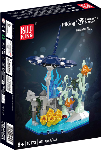 Mould King 10173 Manta Ray Coral Reef Building Toy Set | 411 PCS
