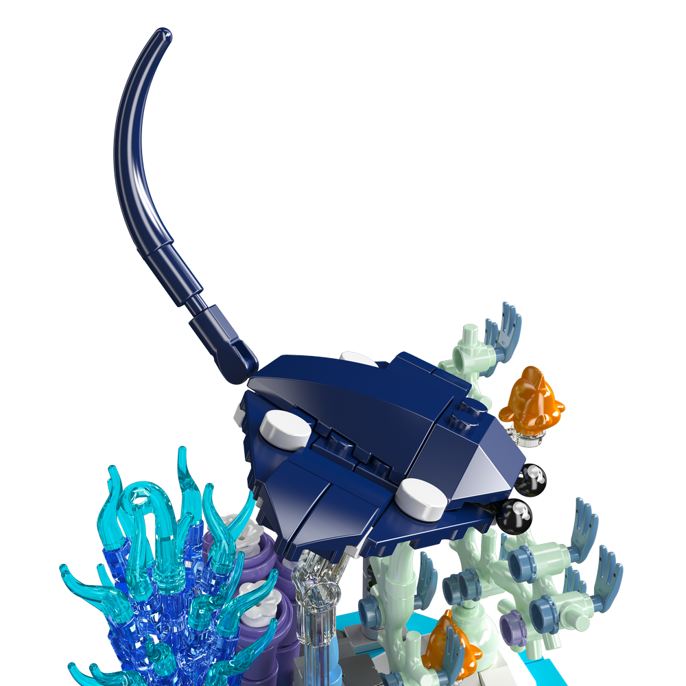 Mould King 10173 Manta Ray Coral Reef Building Toy Set | 411 PCS