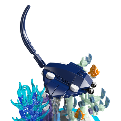 Mould King 10173 Manta Ray Coral Reef Building Toy Set | 411 PCS