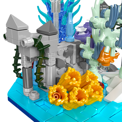 Mould King 10173 Manta Ray Coral Reef Building Toy Set | 411 PCS