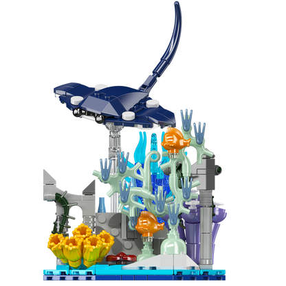 Mould King 10173 Manta Ray Coral Reef Building Toy Set | 411 PCS