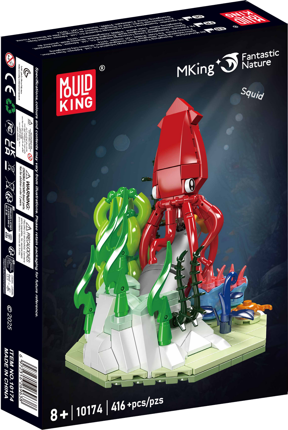 Mould King 10174 Creative Ocean Deep Sea Squid Scene Building Toy Set | 416 PCS