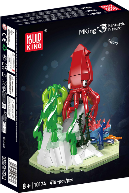 Mould King 10174 Creative Ocean Deep Sea Squid Scene Building Toy Set | 416 PCS