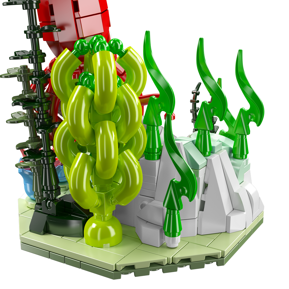 Mould King 10174 Creative Ocean Deep Sea Squid Scene Building Toy Set | 416 PCS