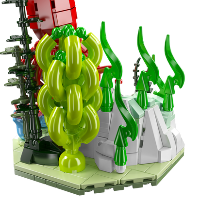 Mould King 10174 Creative Ocean Deep Sea Squid Scene Building Toy Set | 416 PCS