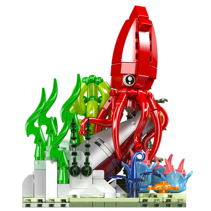 Mould King 10174 Creative Ocean Deep Sea Squid Scene Building Toy Set | 416 PCS
