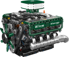 Mould King 10182 Motorised V8 Tank Engine Building Toy Set | 2250 PCS