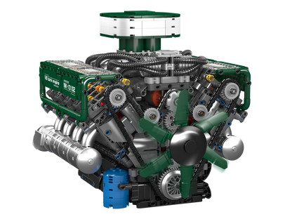 Mould King 10182 Motorised V8 Tank Engine Building Toy Set | 2250 PCS