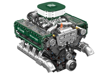 Mould King 10182 Motorised V8 Tank Engine Building Toy Set | 2250 PCS