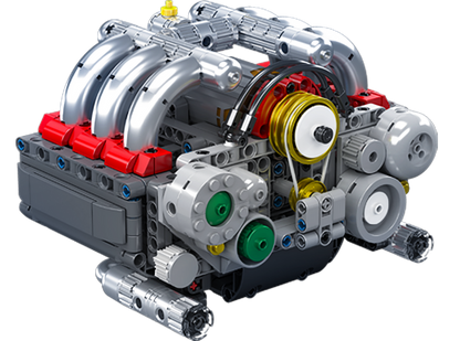 Mould King 10193 Flat-6 Engine Model Building Toy Set | 609 PCS