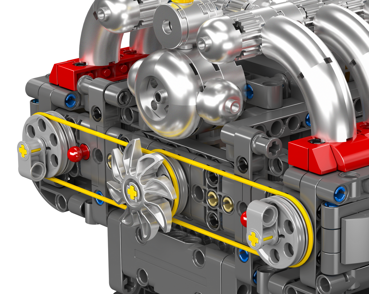 Mould King 10193 Flat-6 Engine Model Building Toy Set | 609 PCS