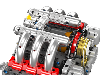 Mould King 10193 Flat-6 Engine Model Building Toy Set | 609 PCS