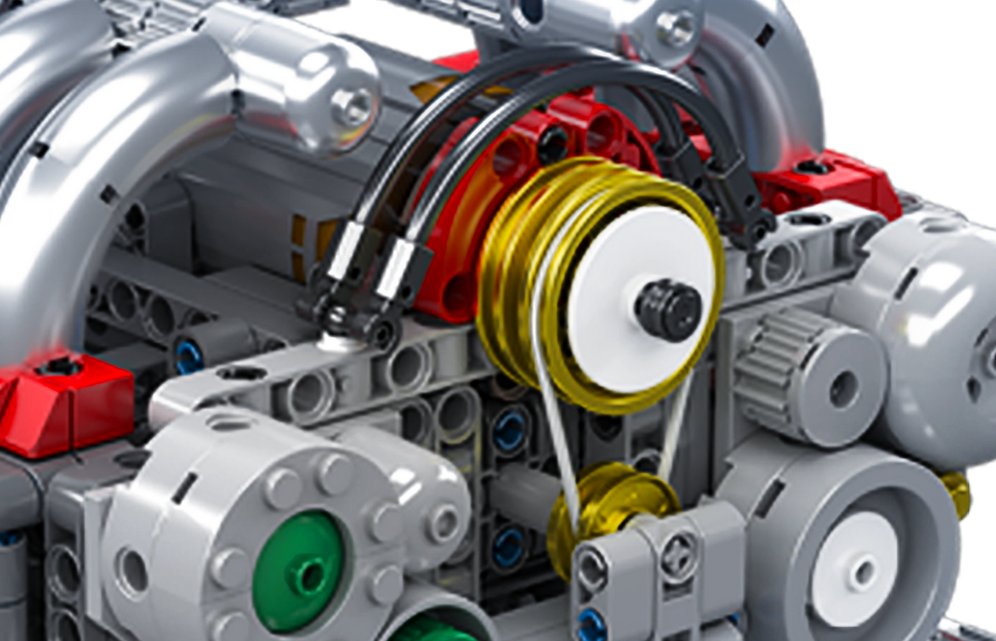 Mould King 10193 Flat-6 Engine Model Building Toy Set | 609 PCS