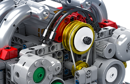 Mould King 10193 Flat-6 Engine Model Building Toy Set | 609 PCS