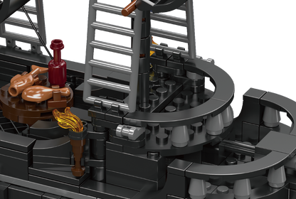 Mould King 10195 Ship Black Pearl Pirate Ship Building Toy Set | 932 PCS