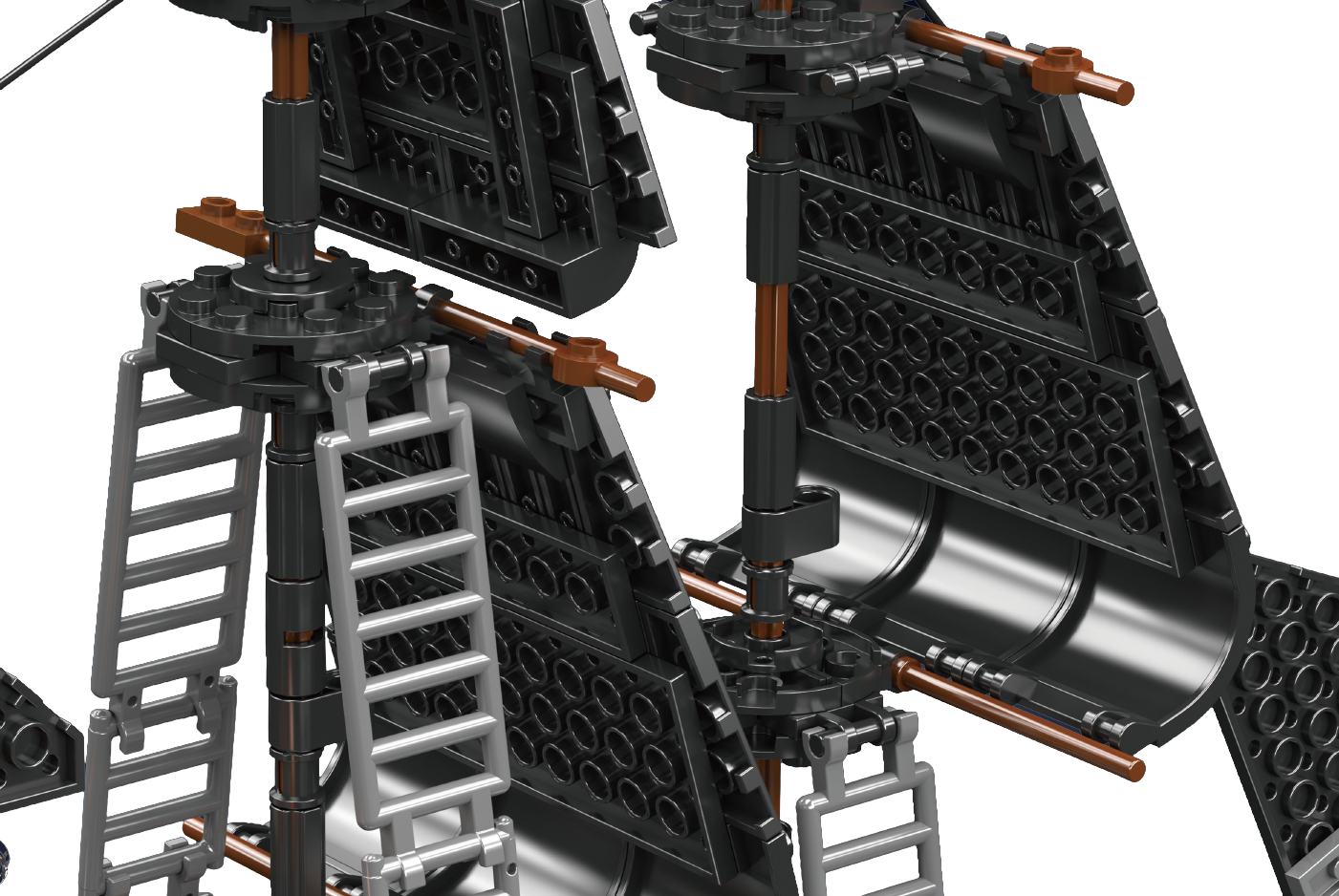 Mould King 10195 Ship Black Pearl Pirate Ship Building Toy Set | 932 PCS