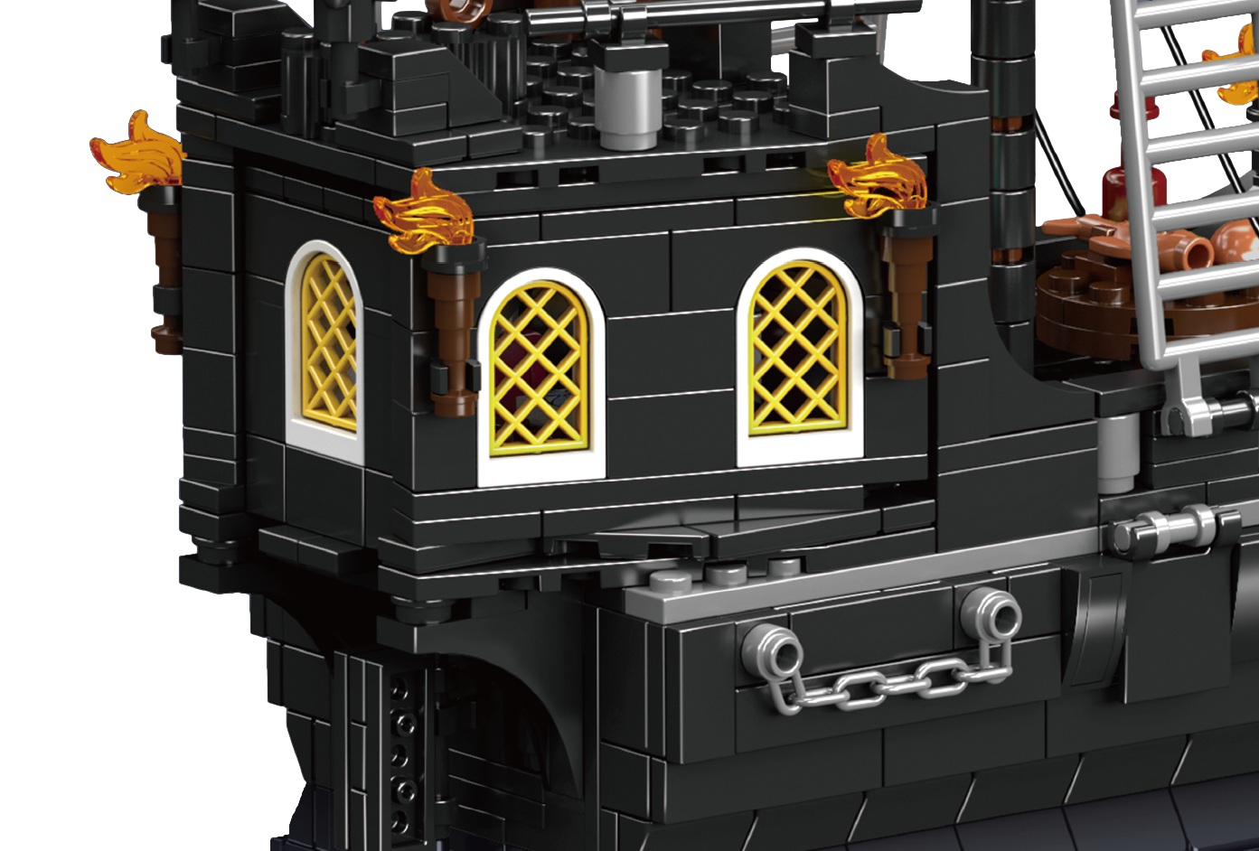 Mould King 10195 Ship Black Pearl Pirate Ship Building Toy Set | 932 PCS