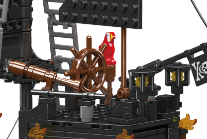 Mould King 10195 Ship Black Pearl Pirate Ship Building Toy Set | 932 PCS