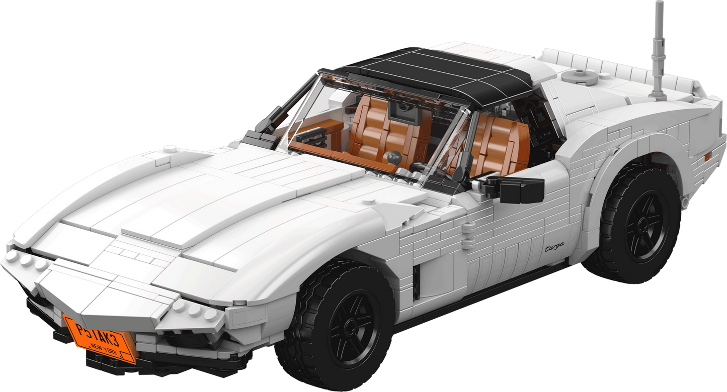 Mould King 10198 Wheels Corvette C3 Car Model Building Toy Set | 1347 PCS