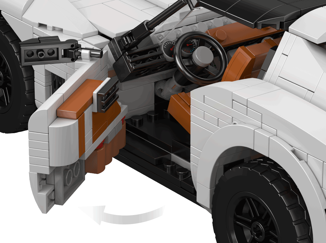 Mould King 10198 Wheels Corvette C3 Car Model Building Toy Set | 1347 PCS