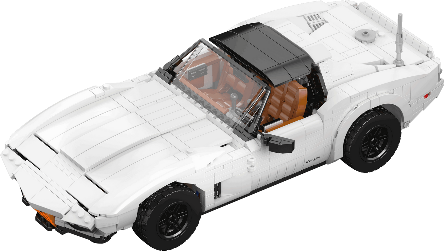 Mould King 10198 Wheels Corvette C3 Car Model Building Toy Set | 1347 PCS