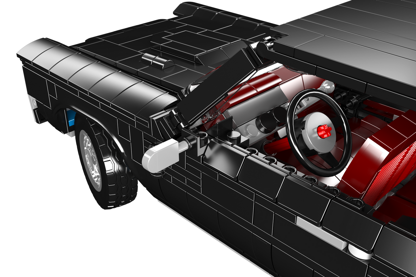 Mould King 10199 Wheels GTO Classic Muscle Car Model Building Toy Set | 1563 PCS