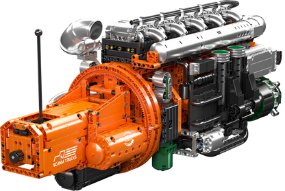 Mould King 10200  Inline-6 Truck Engine & Transmission Building Toy Set | 3236 PCS