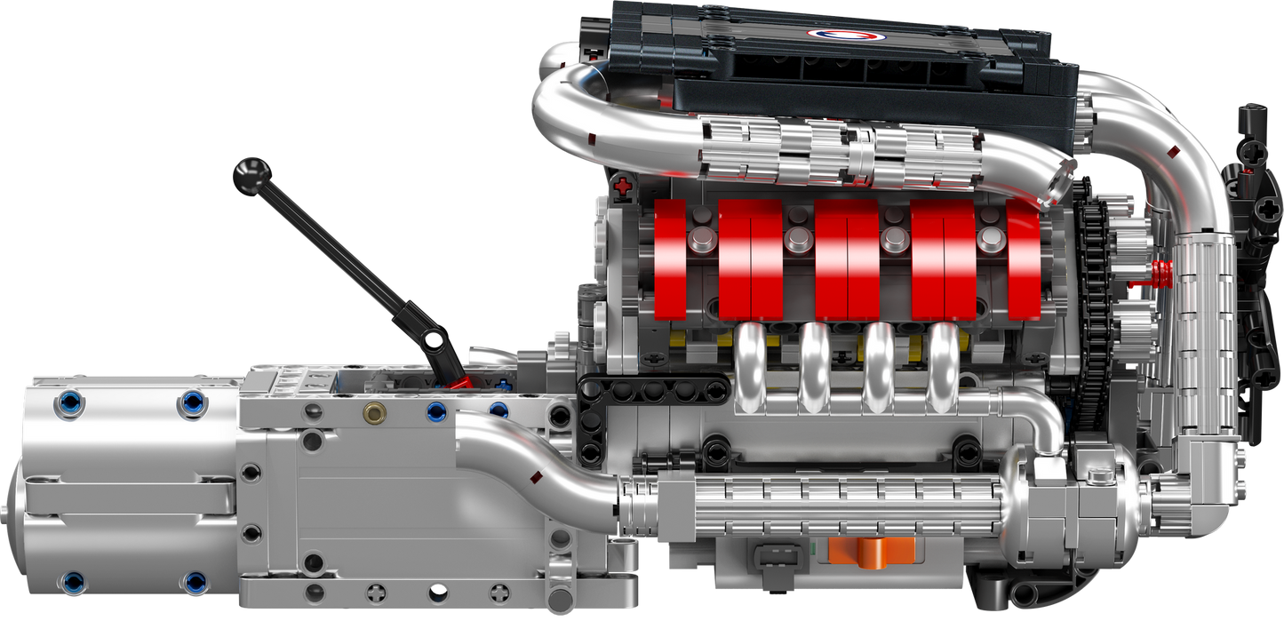 Mould King 10203 Motorized BMW M3 E92 V8 engine & gearbox Building Toy Set | 1169 PCS