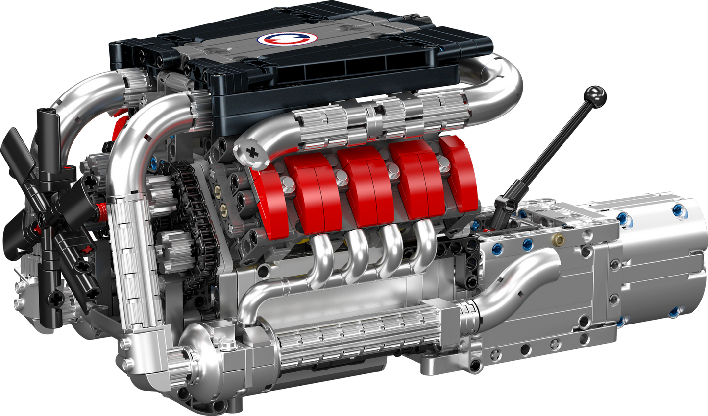 Mould King 10203 Motorized BMW M3 E92 V8 engine & gearbox Building Toy Set | 1169 PCS