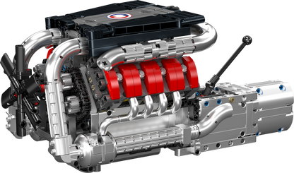 Mould King 10203 Motorized BMW M3 E92 V8 engine & gearbox Building Toy Set | 1169 PCS