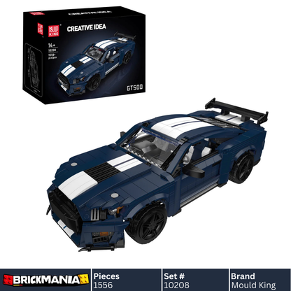 Mould King 10208 Creative GT500 Sports Car Building Toy Set | 1556 PCS