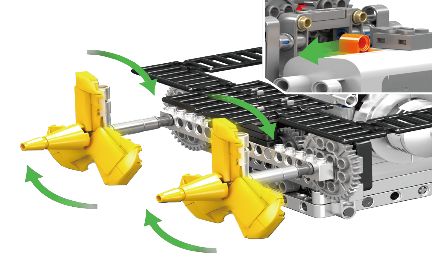 Mould King 10209 Motorized Inline 6-Cylinder Aircraft Carrier Building Toy Set | 3222 PCS