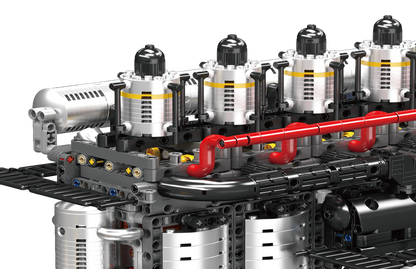 Mould King 10209 Motorized Inline 6-Cylinder Aircraft Carrier Building Toy Set | 3222 PCS