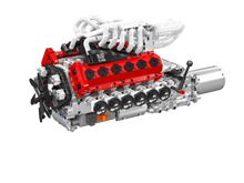 Mould King 10210 Motorized V12 Naturally Aspirated Engine Building Toy Set | 1366 PCS