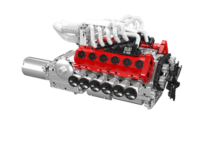 Mould King 10210 Motorized V12 Naturally Aspirated Engine Building Toy Set | 1366 PCS