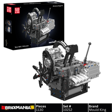 Mould King 10212 Motorized Mazda Rotary Engine Model Building Toy Set | 1130 PCS