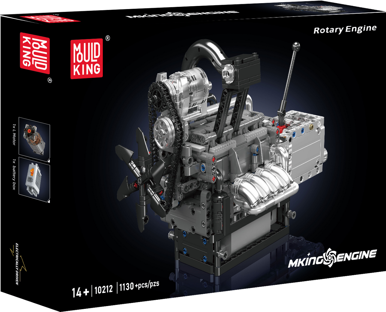 Mould King 10212 Motorized Mazda Rotary Engine Model Building Toy Set | 1130 PCS