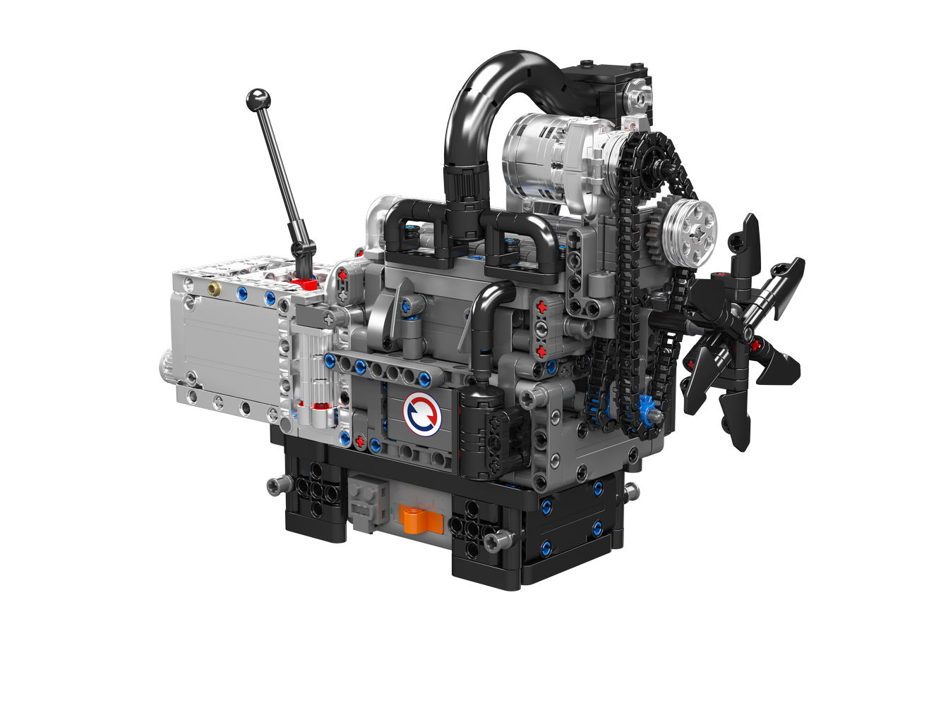 Mould King 10212 Motorized Mazda Rotary Engine Model Building Toy Set | 1130 PCS