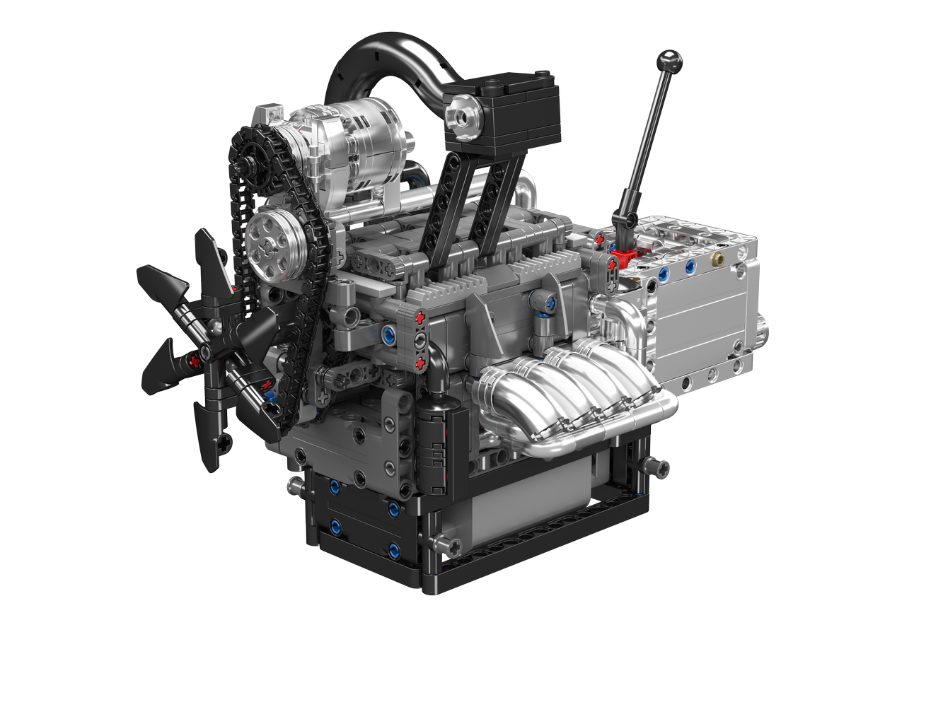 Mould King 10212 Motorized Mazda Rotary Engine Model Building Toy Set | 1130 PCS