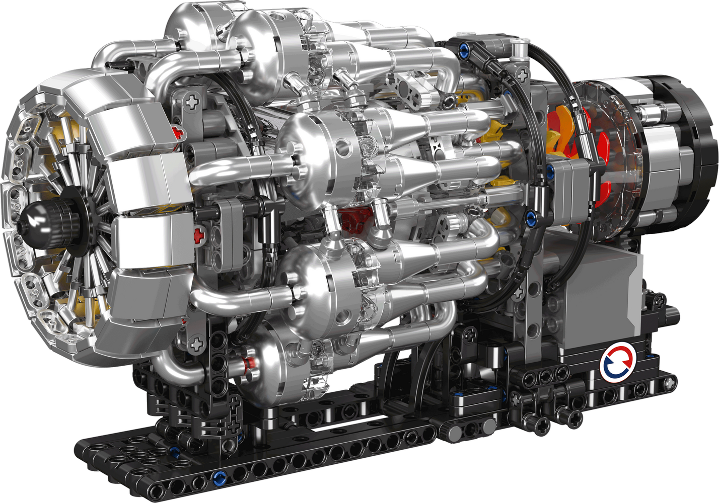 Mould King 10216 Turbojet Engine Mechanical Model Building Toy Set | 1214 PCS