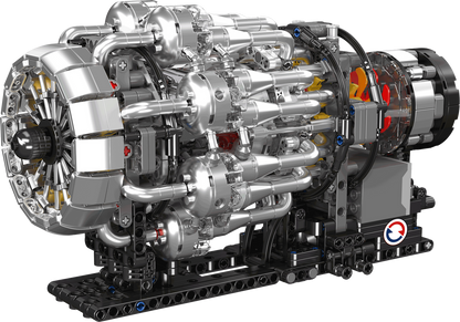 Mould King 10216 Turbojet Engine Mechanical Model Building Toy Set | 1214 PCS