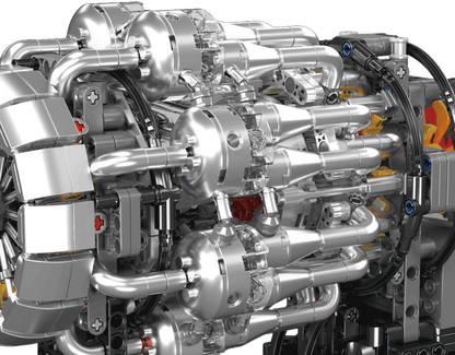 Mould King 10216 Turbojet Engine Mechanical Model Building Toy Set | 1214 PCS